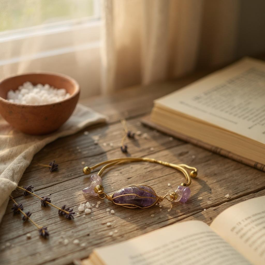 Pulsera Ajustable De Cuarzo