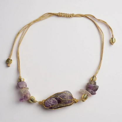 Pulsera Ajustable De Cuarzo