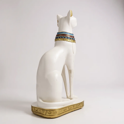 Bastet Egipcio Escultura De Resina 34x17x11cm