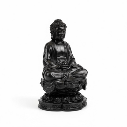 Black Buddha Round Base 10cm