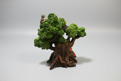 Cascada De Humo Árbol De Resina Chico 16cm Verde