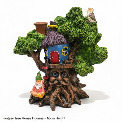 Cascada De Humo Árbol De Resina Chico 16cm Verde