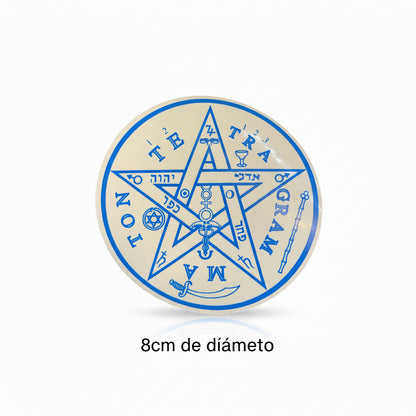 Tetragramaton Calcomanía Estampa Stickers 9cm