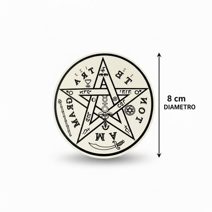 Tetragramaton Calcomanía Estampa Stickers 9cm