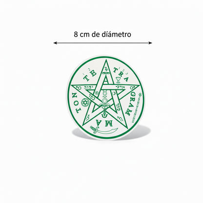 Tetragramaton Calcomanía Estampa Stickers 9cm