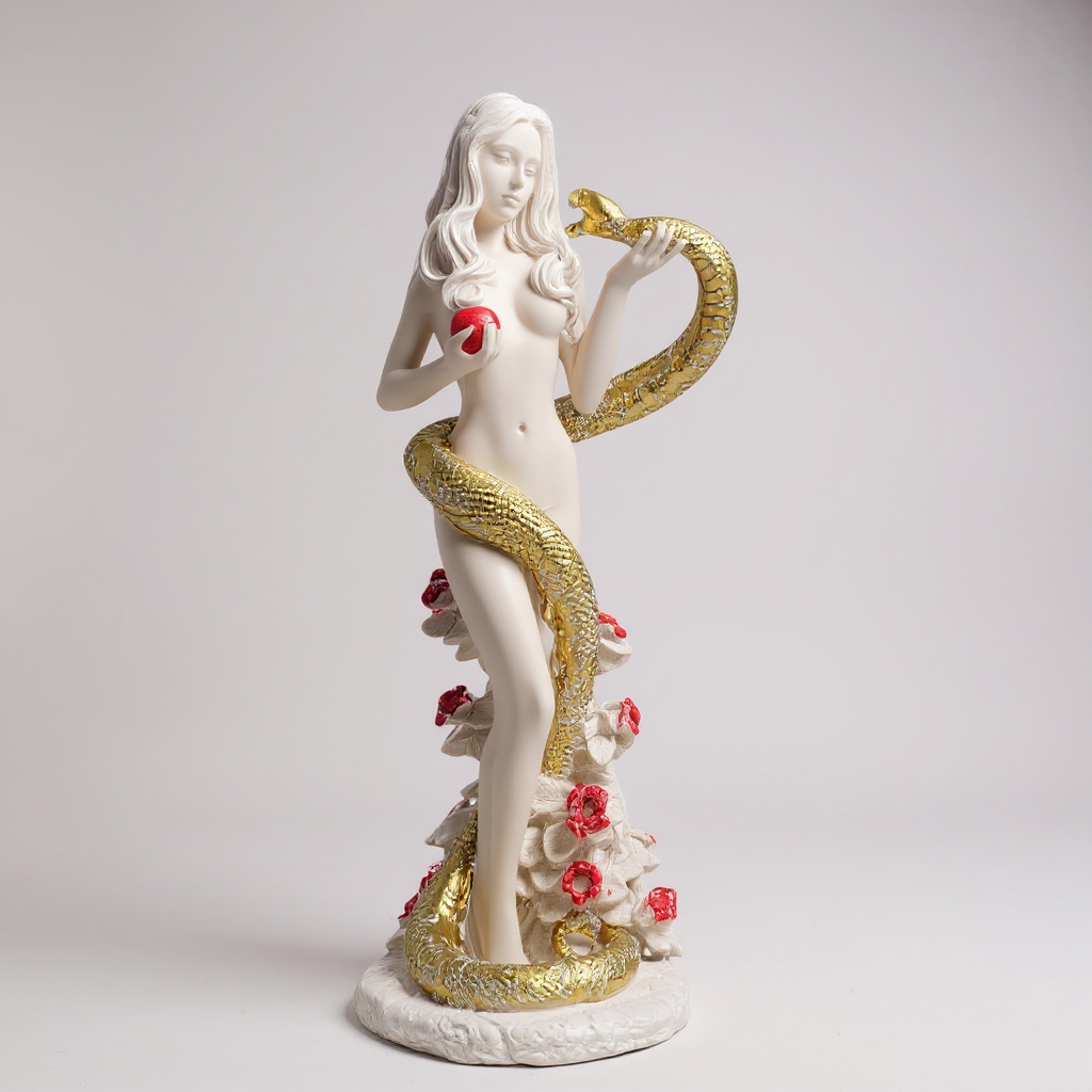 Eva Escultura Artesanal 19cm de alto