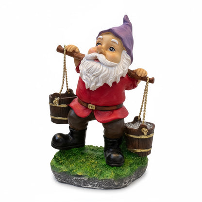 Gnomo Cubetas Figura De Resina Para Decoración Del Hogar