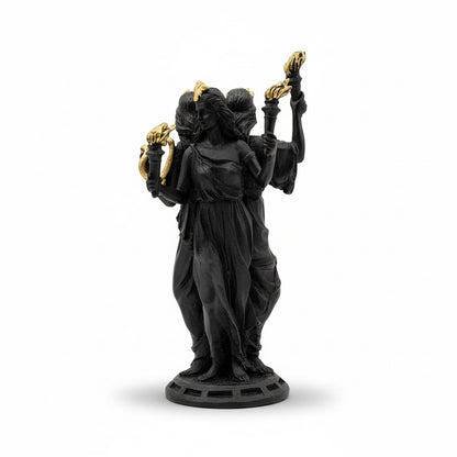 Estatua Hecate Triple Diosa Resina 21cm