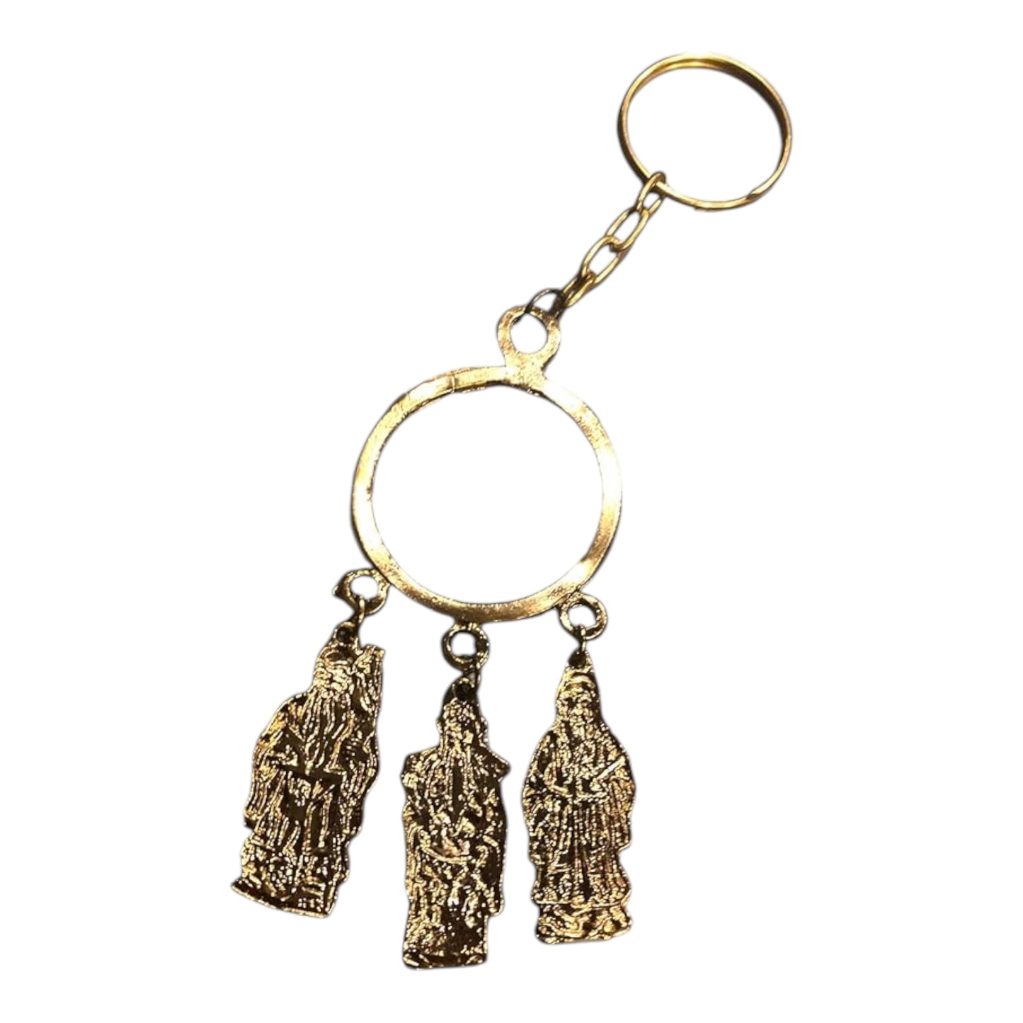 Blue Rhino and Elephant Keychain