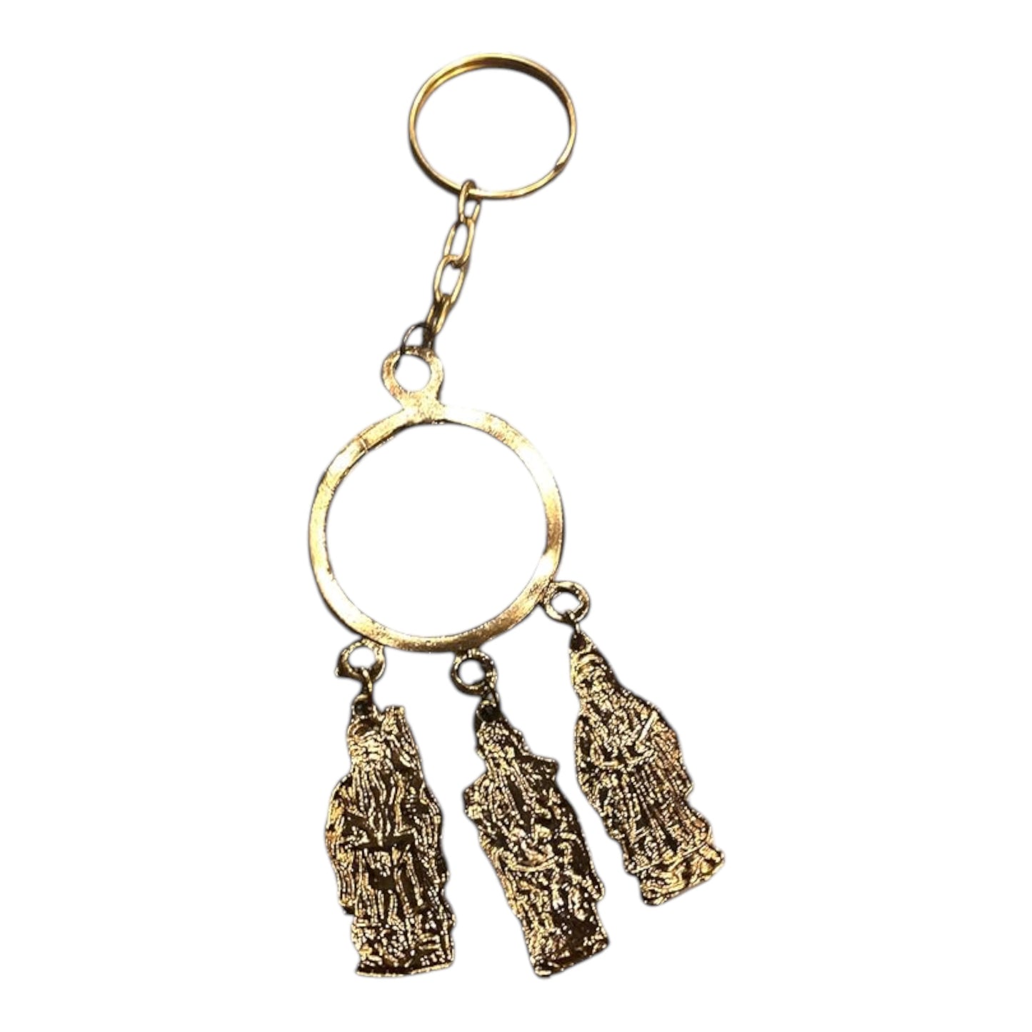 Blue Rhino and Elephant Keychain
