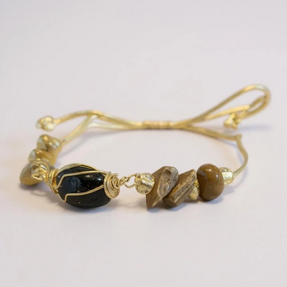 Pulsera Ajustable De Cuarzo