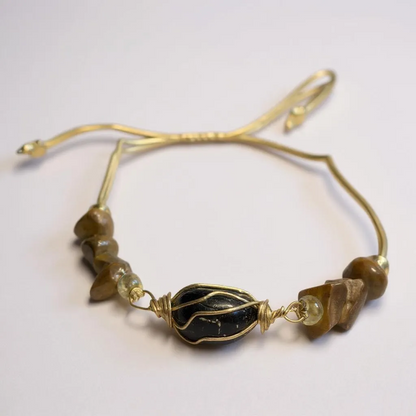 Pulsera Ajustable De Cuarzo