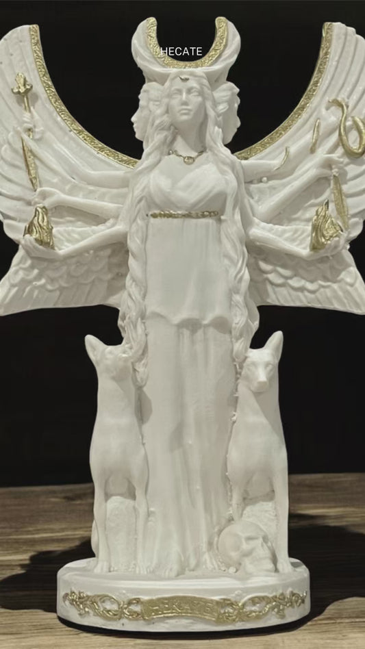 hecate resin sculpture 12 cm high