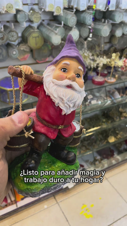 Gnomo Cubetas Figura De Resina Para Decoración Del Hogar