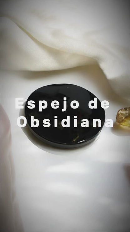 Obsidian Mirror 8cm diameter