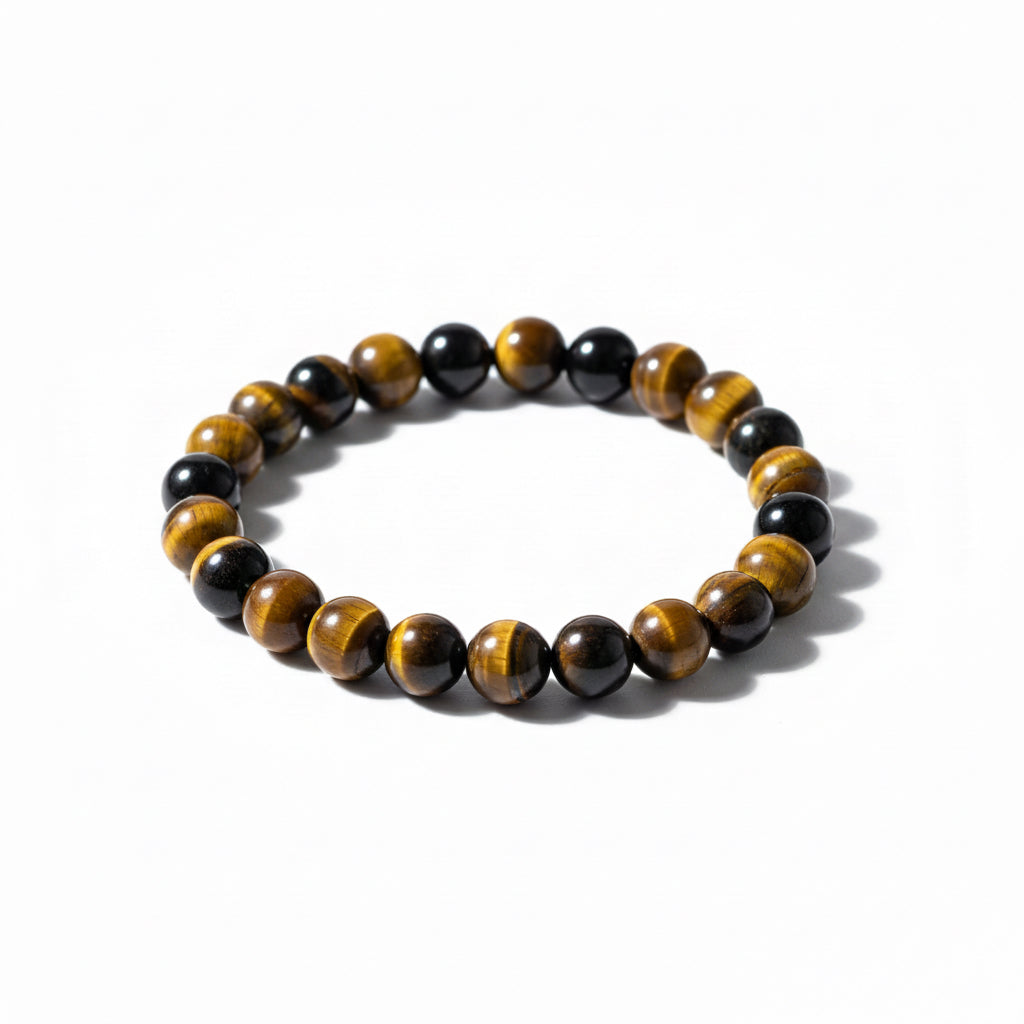 Pulsera Quartz Mediana De Cuarzo Pulido 8mm