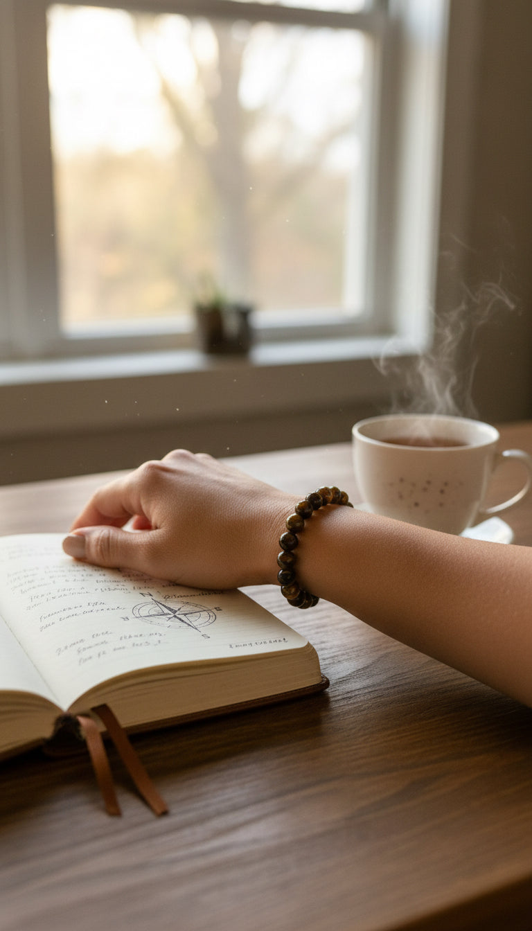 Pulsera Quartz Mediana De Cuarzo Pulido 8mm