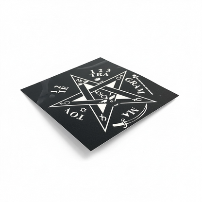 Tetragramaton Calcomanía Estampa Stickers 9cm