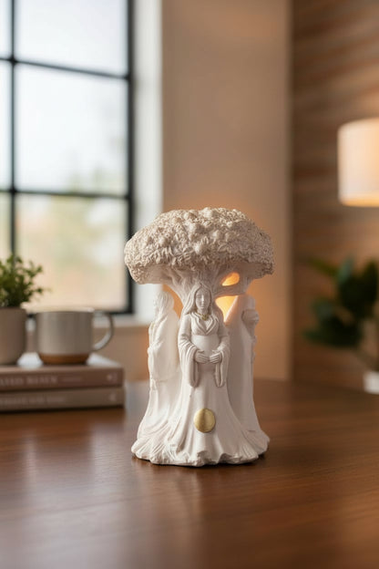 Hecate Triple Diosa Figura En Recina 14 Cm De Altura