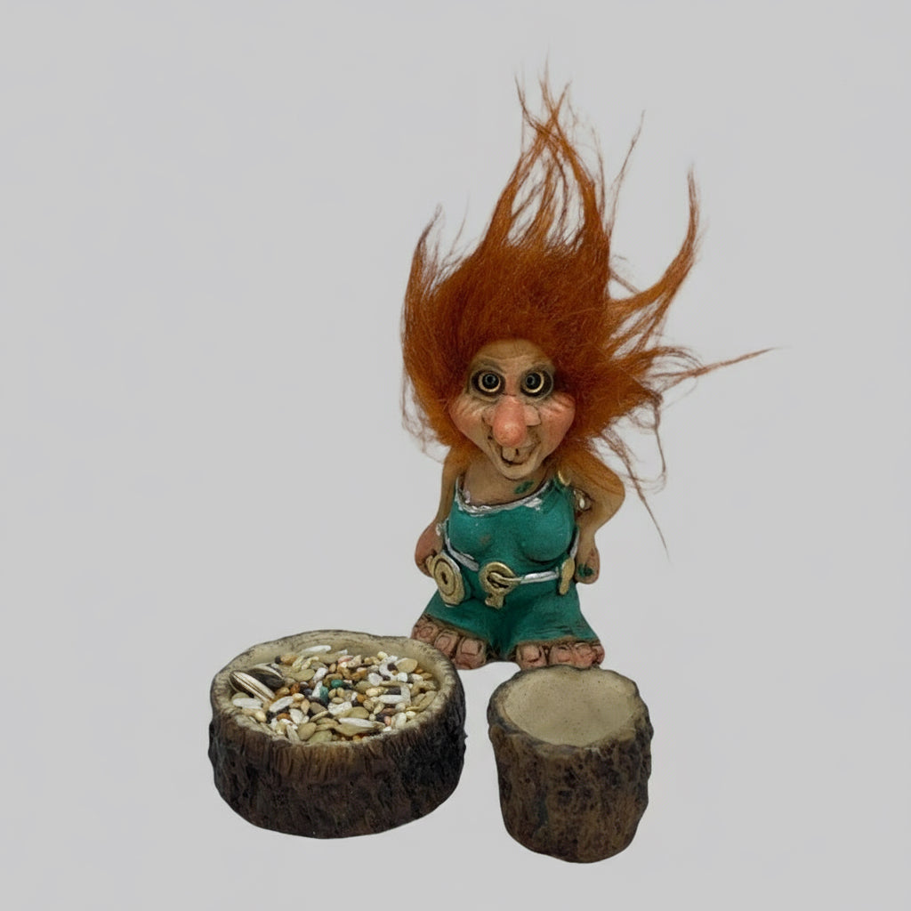 Troll Opens the Way + Feeder Resin Figure 9 cm